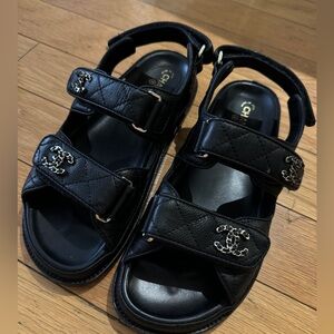 Chanel Velcro sandals